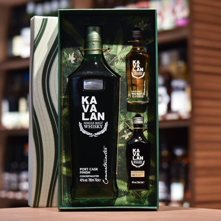 Kavalan Port Cask Finish Concertmaster - 2 Miniatures Gift Set - The Rare Malt