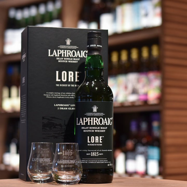 Laphroaig Lore - 2 Glasses Gift Set - The Rare Malt