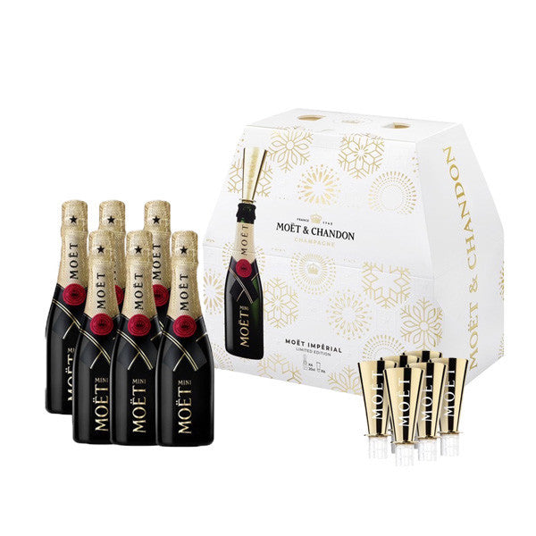 Moet & Chandon Imperial Brut Mini Gift Set – 6x200ml Bottles