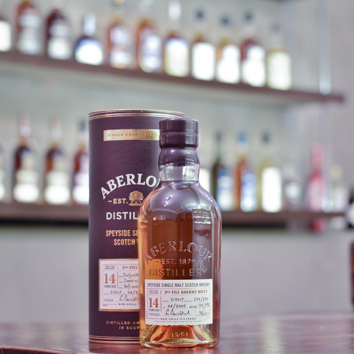 Aberlour 14 Year Old 2005 2nd Fill Sherry Butt Cask 213017 - The Rare Malt