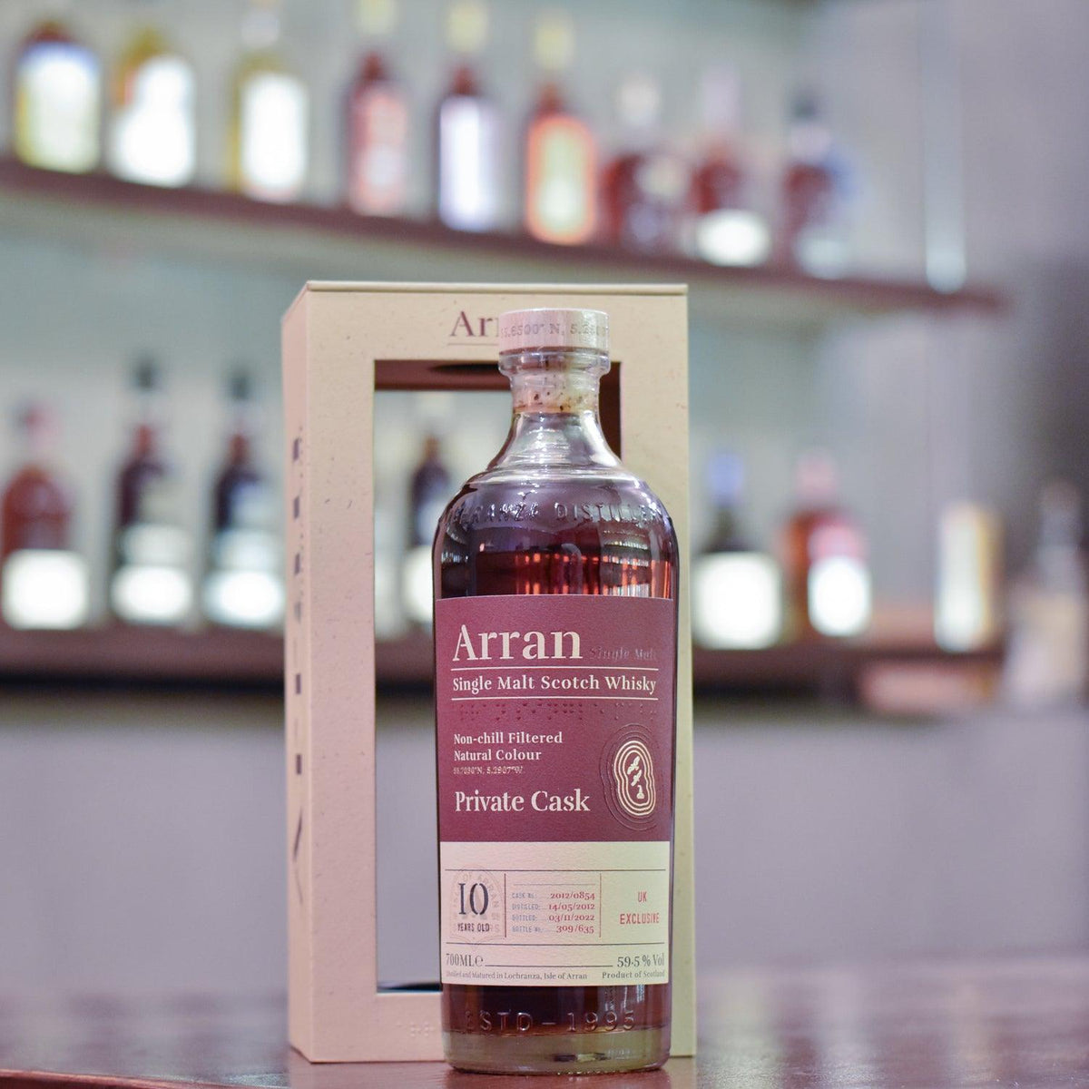 Arran 10 Year Old 2012 UK Exclusive Cask 2012/0854 - The Rare Malt