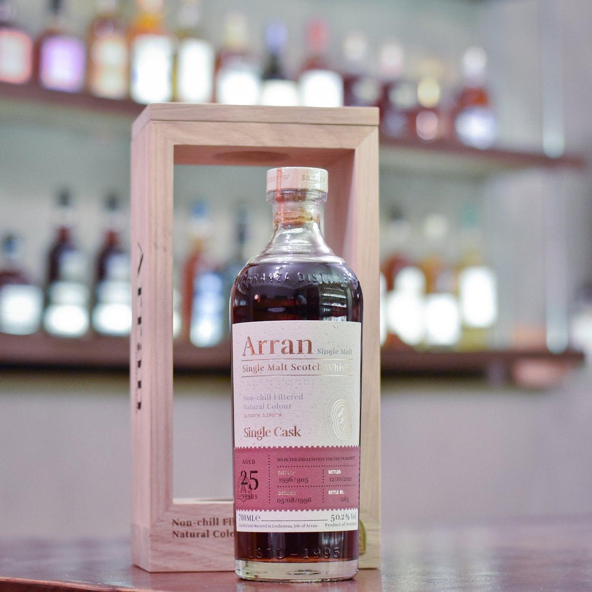 Arran 25 Year Old 1996 Exclusive for The UK Market Cask 1996-905 - The Rare Malt