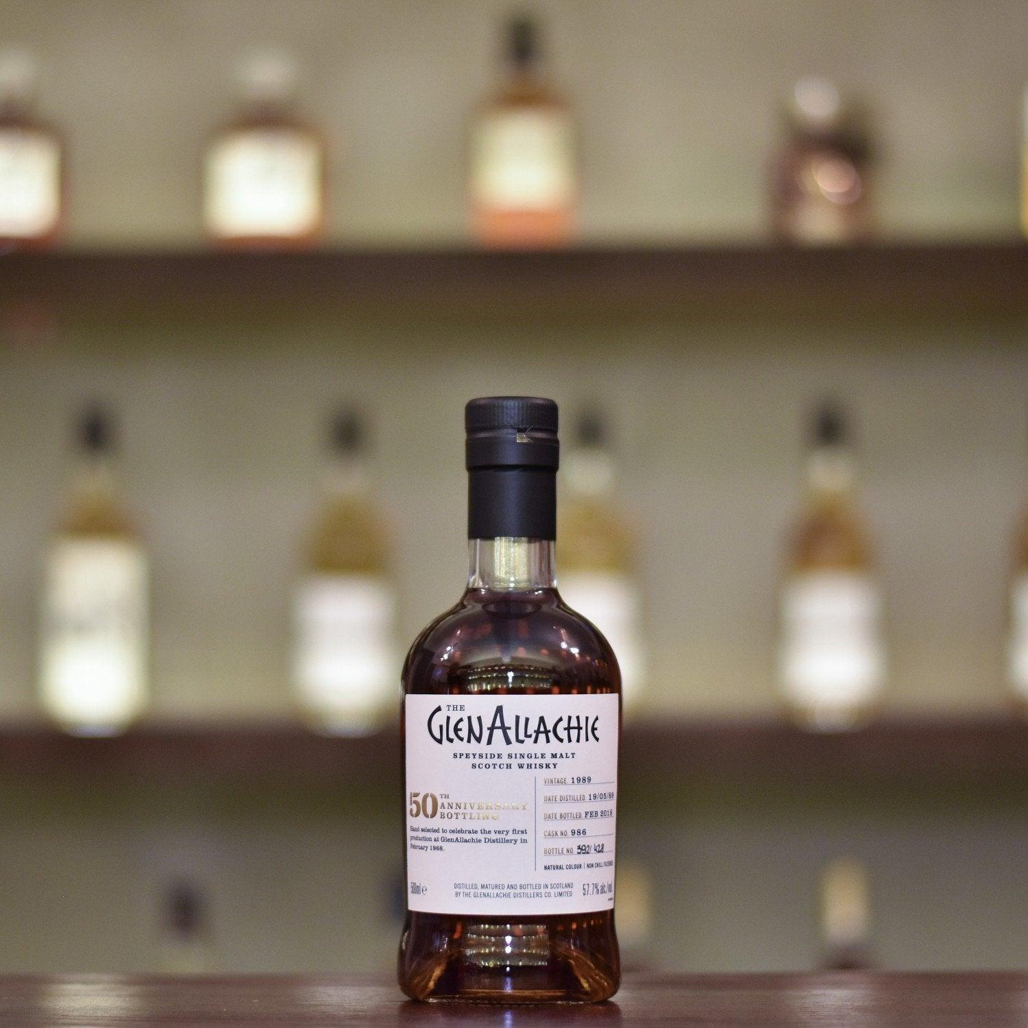 Glenallachie 28 Year Old 1989 50th Anniversary Bottling Cask 986 - The Rare Malt