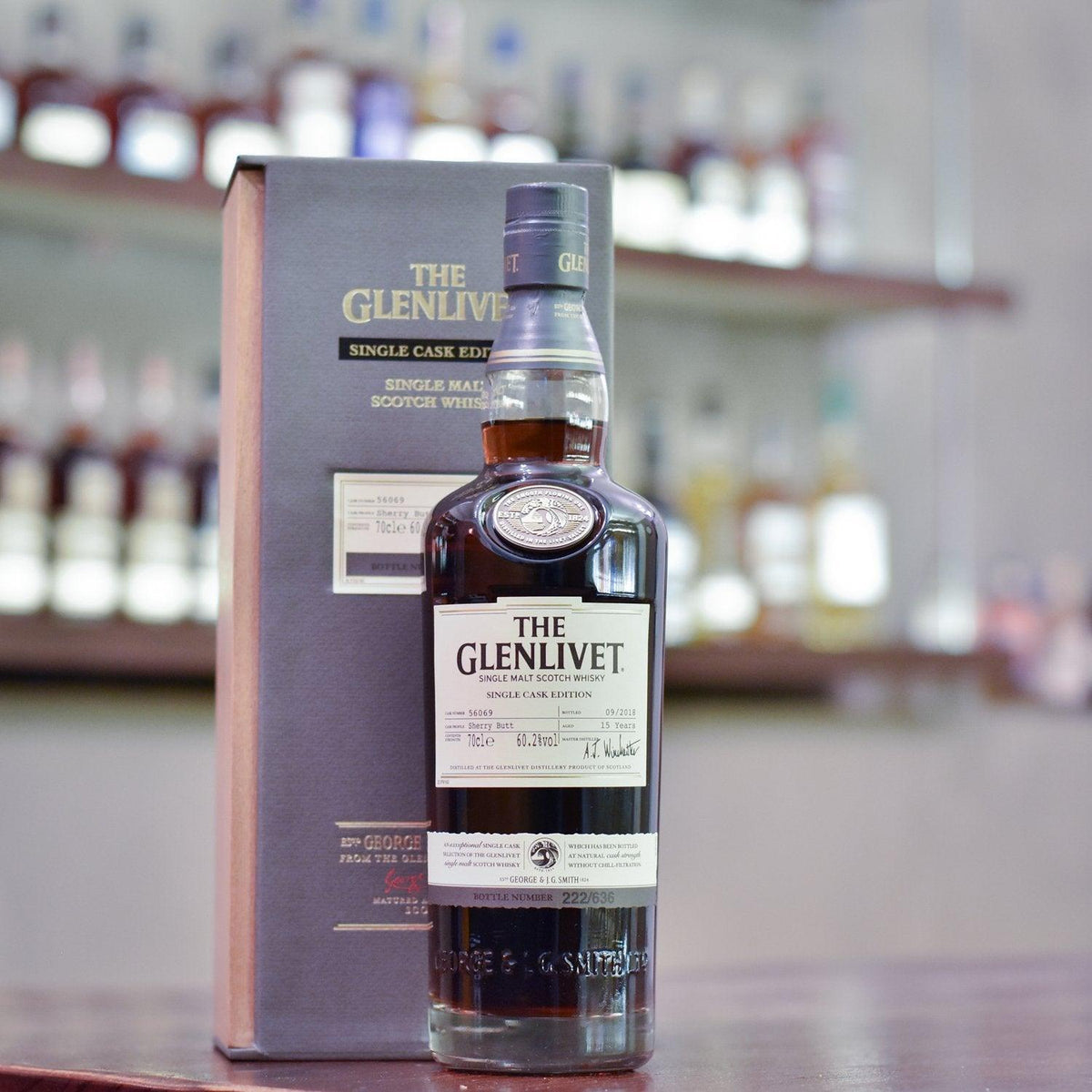 Glenlivet 15 Year Old Single Sherry Butt Cask 56069 - The Rare Malt