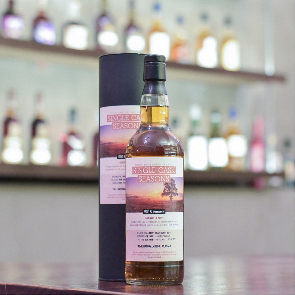 Signatory - Glenlivet 11 Year Old 2007 Single Cask Season Cask 900269 - The Rare Malt