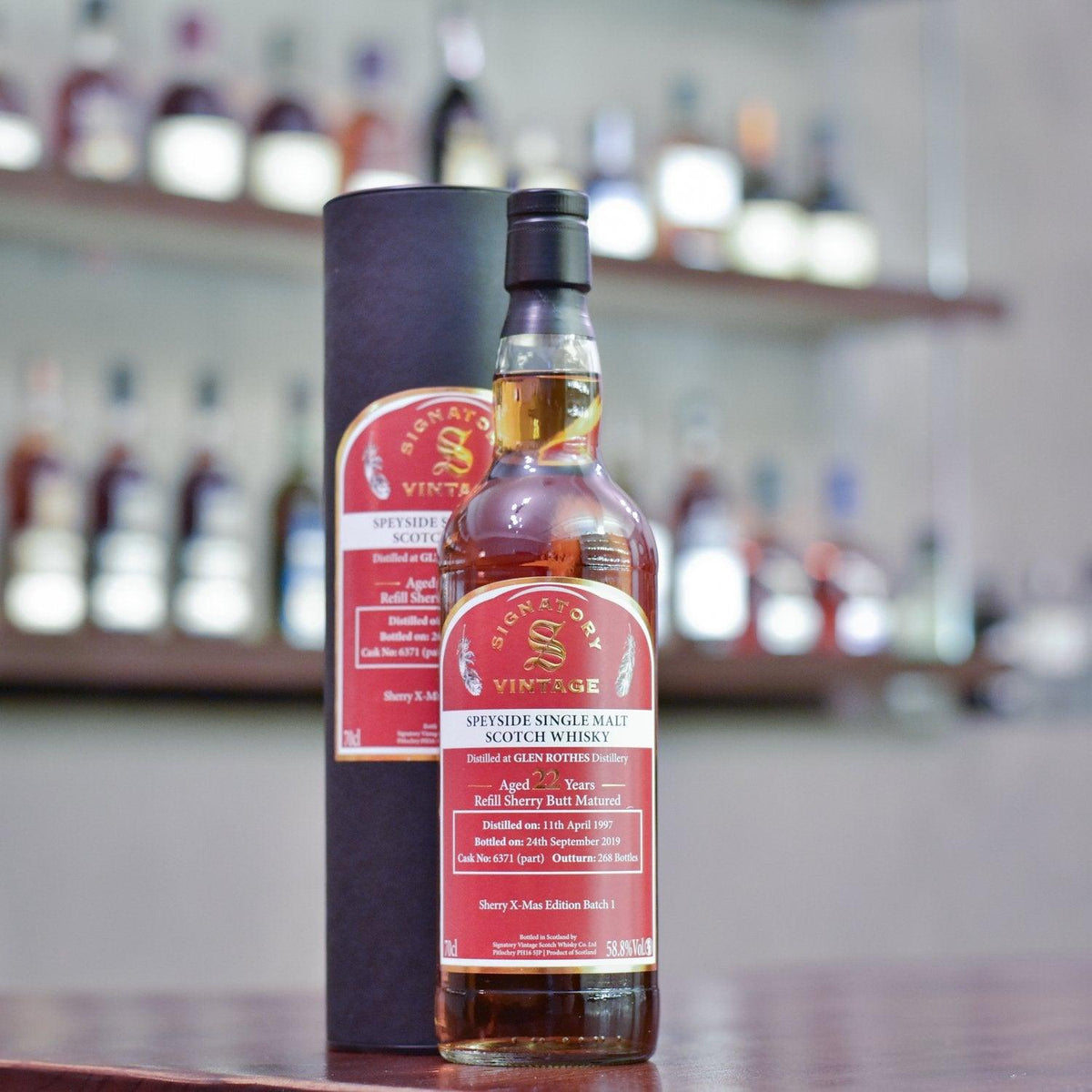 Signatory - Glenrothes 22 Year Old 1997 Sherry X-mas Edition Cask 6371 - The Rare Malt